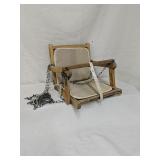 Vintage wood kids swing