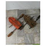 Pair of 10" Jorgenson Vintage Wood Clamps