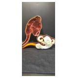 Vintage Meerschaum Pipe with case
12"