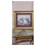 VICTORIAN PRINT, LITTLE GIRL WITH DOG V. TOJETTI