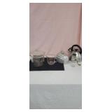 Beautiful vintage etched flowered pirates