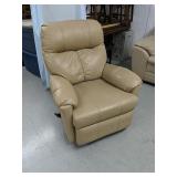 Tan color leather recliner