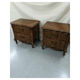 Pecan nightstands