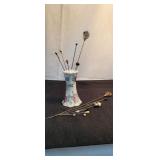 Vintage Hat Pins and Holder