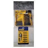 Dewalt 14 drill bit set 
Irwin quick change bit
