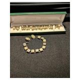 Connemara marble brackets ,and clip Earrings