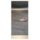 Briar wood pipe with sterling casing