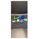 Lot of glass turtles