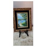 Vintage Jean Lucy Enamel Copper Painting