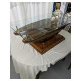 Boat, glass top coffee table
Made in the
