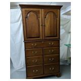 Harden Wood entertainment center with sliding