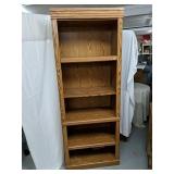 Press board bookshelf, 
77.5" Tall 30"wide 16"