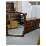 Vintage 10 drawer dresser with wall hanging