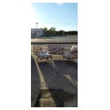 Metal framed cushioned patio set 4pc