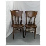 Matching vintage wood Chairs