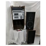 Hitachi stereo tuner, stereo amplifier, cassette