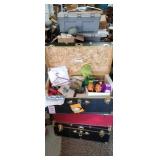 Truck full of various medical advertising