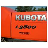 Kubota L2800 HST Diesel Tractor, 4x4 Hyd Drive, 3pt, pto. 407 hrs. nice cond.