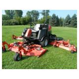 Jacobson HR 9016 Turbo Textron 16' Riding Mower, Hyd drive, 4x4 87 HP Diesel 1810 hrs