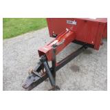 CIH 530 single axle manure spreader, top beater, 540 pto