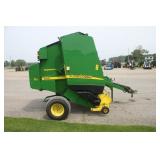 JD 582 silege special round baler, net wrap, megawide pick-up showing 00182 bales, approx. 5,000