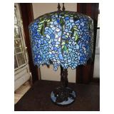 Numerous Leaded Glass Lamps & Shades