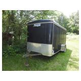 United cargo trailer, Single axle 12ft 6” x 70”,  ramp door