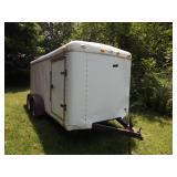 Cargo tandem axle, 14ft x 5ft’ 10” wide box, dbl rear swing doors