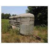 19ft tandem axle cattle trailer 