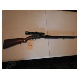 (6) Winchester 22 Mag Pump, Mod 61 w/Redfield scope