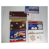 Lot 24,  uncirculated sets, 1984 D&P - 1984 D&P  - 1985 D&P - 1992 D&P - 1992 D&P - 2003 D&P -2004 D