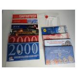 Lot 27,  Uncirculated sets, 1991 D&P - 1994 D&P - 1999 D&P - 2000 D&P - 1995 D&P - 2006 D&P