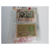 Lot 36, 17 Pc Japanese & German money