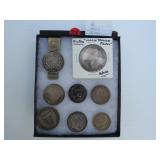 Lot 51, 8 misc Silver coins