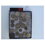 Lot 52, 24 misc silver coins