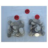 Lot 59, & A, 2, lots of 100 per lot,  pre 1964 Silver dimes, Buyer can take 1 or 2 lots 59 & 59-A