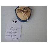 79,   3,  14kt rings,  7.6 gr