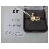 85,   14kt ring,  5.8 gr