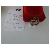 95,   14kt ring,4.3 gr  tl/wt