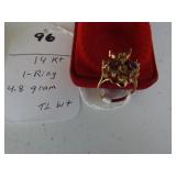 96,   14kt ring, 4.8 gr  tl/wt