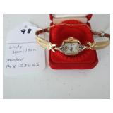98,   Lady Hamilton wrist watch, marked 14k BIGGS