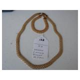 102,   10kt necklace & matching Bracelet, 29.3 gr