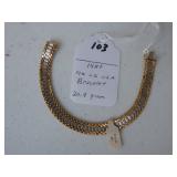 103,   14kt LG USA Bracelet,  20.9 gr