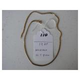 110,   14kt necklace, 10.7 gr