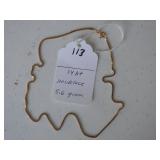 113,   14kt necklace,  5.6 gr