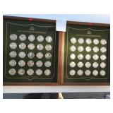 Lot 46-A, 50 Piece set, Pro Footballs Immortals, First edition Proofs, solid sterling silver