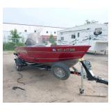 2008 Lund Rebel 1625 16' w/ 50hp mercury
