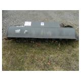 Hydraulic angle broom skid steer attachment
