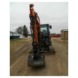 2023 Develon DX502 excavator. Cab heat/air