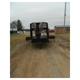 Gooseneck flatbed trailer with dovetail and ramps